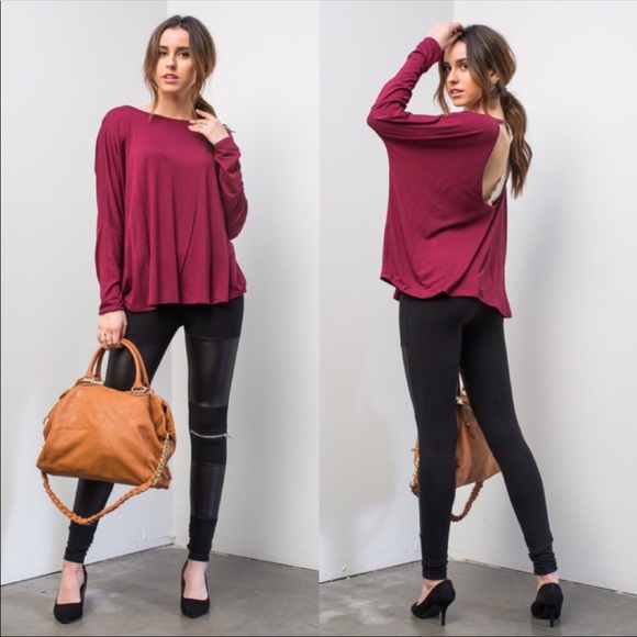 ADD TO BUNDLE FOR $5➖Open-back Dolman Top💕 - Picture 2 of 4